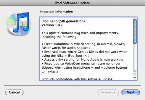 Ipod Software Update